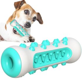 Dog Squeaky Toys for Aggressive Chewers, Tough Toothbrush Dog Chew Toy, Nearly Indestructible Rubber Toys for Pet Training, Teeth Cleaning, Playing an (Color: Blue)