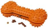 Pet Life 'Denta-Bone' TPR Treat Dispensing and Dental Cleaning Durable Dog Toy