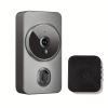 1pc smart wireless doorbell, smart 2.4G WIFI video doorbell, Tuya APP smart system control, two-way intercom, night vision function, video call, home