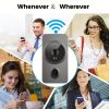 1pc smart wireless doorbell, smart 2.4G WIFI video doorbell, Tuya APP smart system control, two-way intercom, night vision function, video call, home