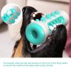 Dog Squeaky Toys for Aggressive Chewers, Tough Toothbrush Dog Chew Toy, Nearly Indestructible Rubber Toys for Pet Training, Teeth Cleaning, Playing an